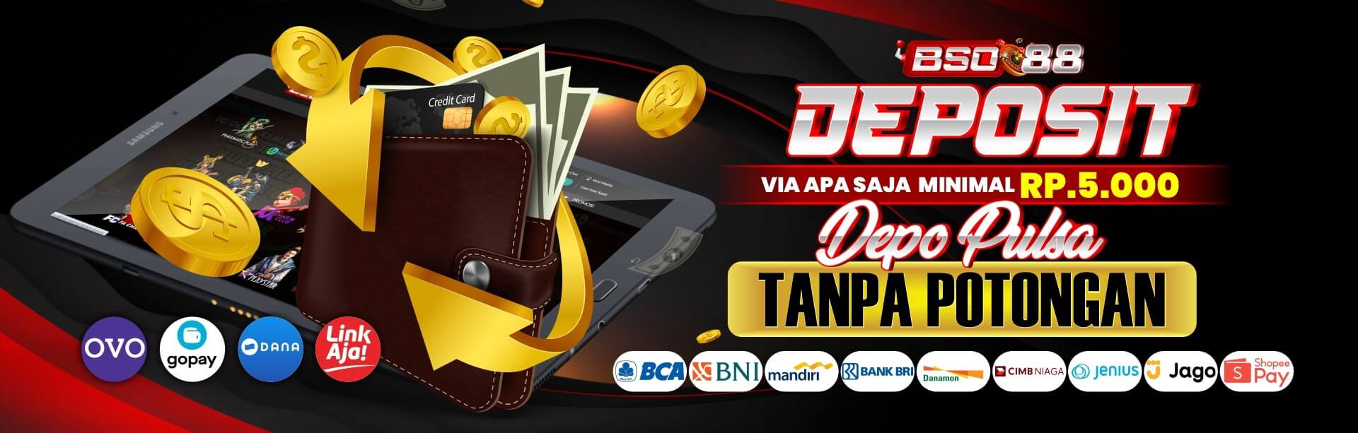 BSO88 Daftar Slot Online Deposit Pulsa